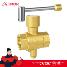 full port lock inside female male thread DN50 Temperature measurement brass ball valve with cw617 material CE certification